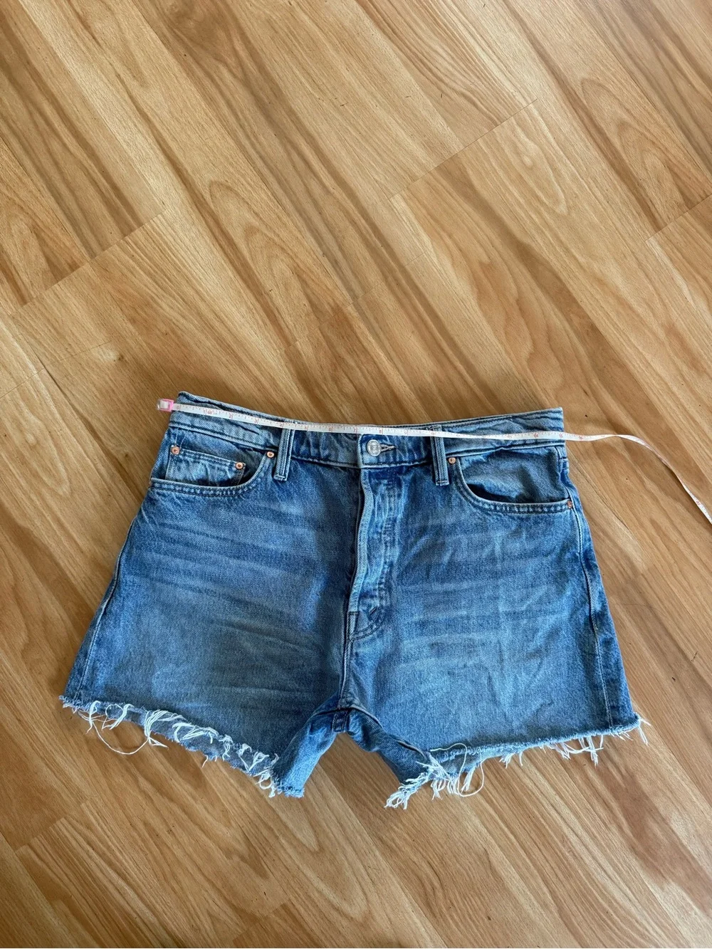 Mother The Skipper Short N’ Long Fray Shorts in Leap at the Chance - 29